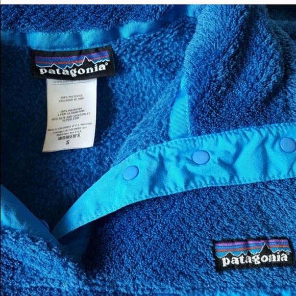 Patagonia Tops - Blue Patagonia Fuzzy Sweater